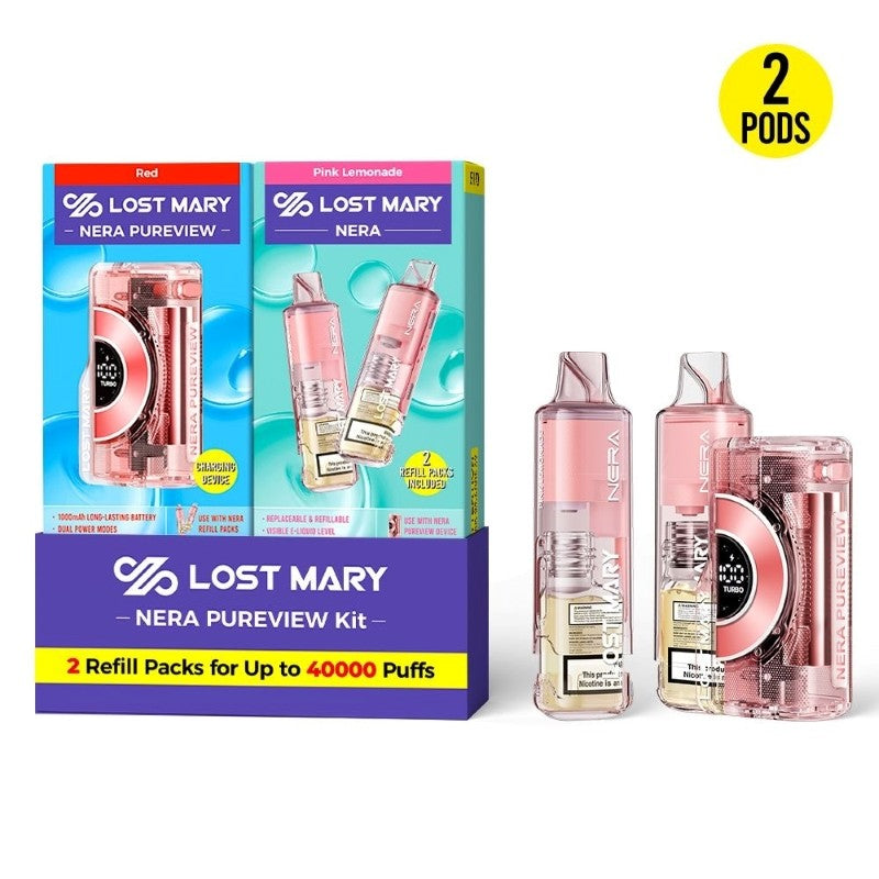 Lost Mary Nera Pureview 40K Disposable Vape Kit 24ml 5%