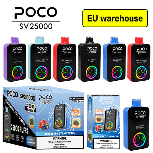 EU-Lager POCO SV25000 Puffs Einweg-E-Zigarette Großhandel 