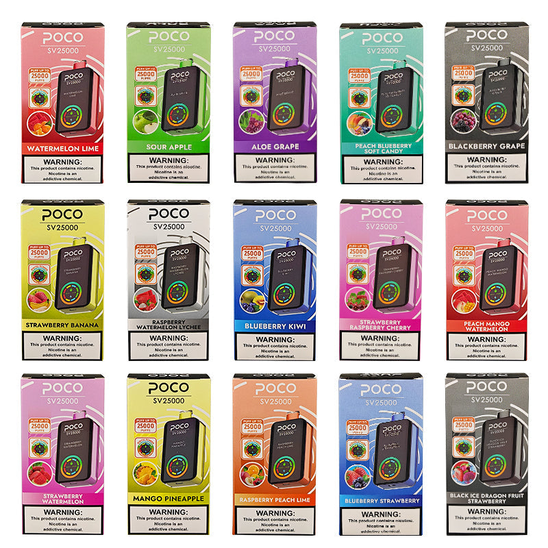 EU Warehouse POCO SV25000 Puffs Disposable Vape Wholesale