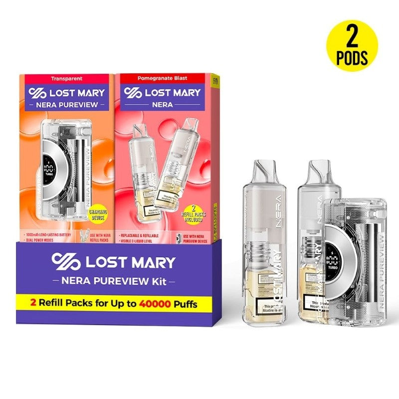 Lost Mary Nera Pureview 40K Disposable Vape Kit 24ml 5%