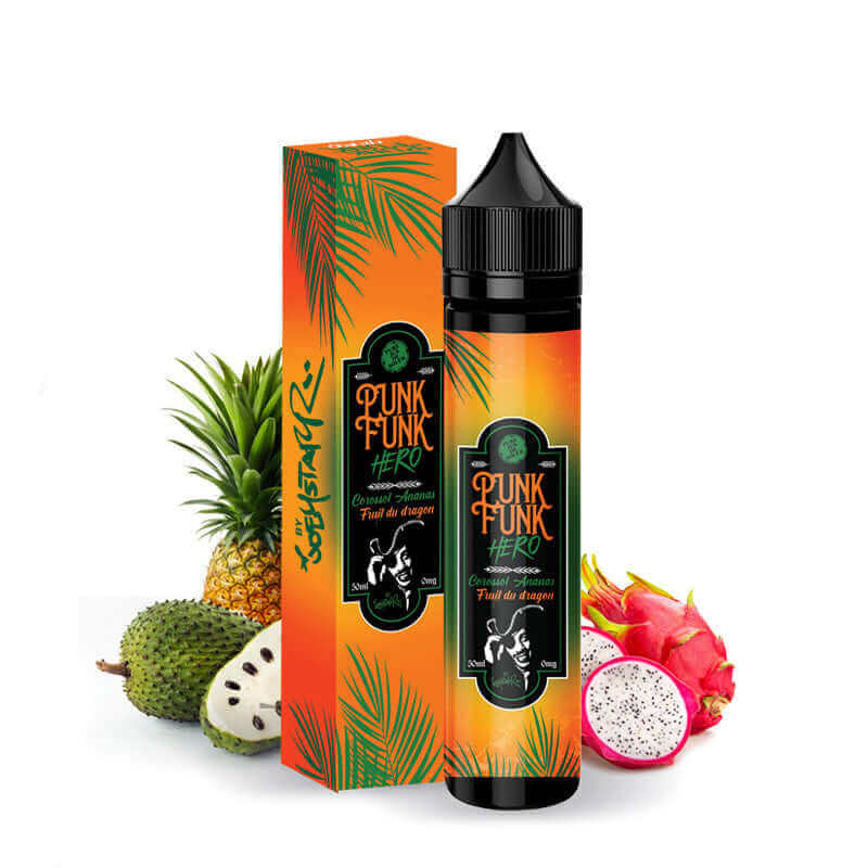 PUNK FUNK HERO Corossol Ananas Fruit du Dragon - E-Liquid 50ml