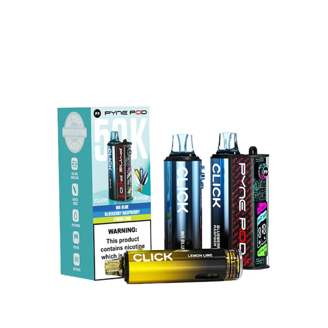 Pyne Pod Click 50K Puffs Prefilled & Reusable Pod Kit