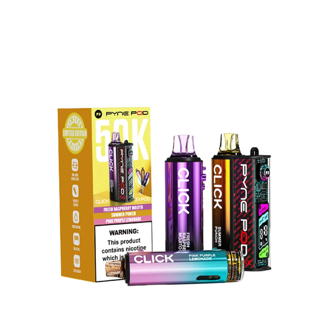Pyne Pod Click 50K Puffs Prefilled & Reusable Pod Kit