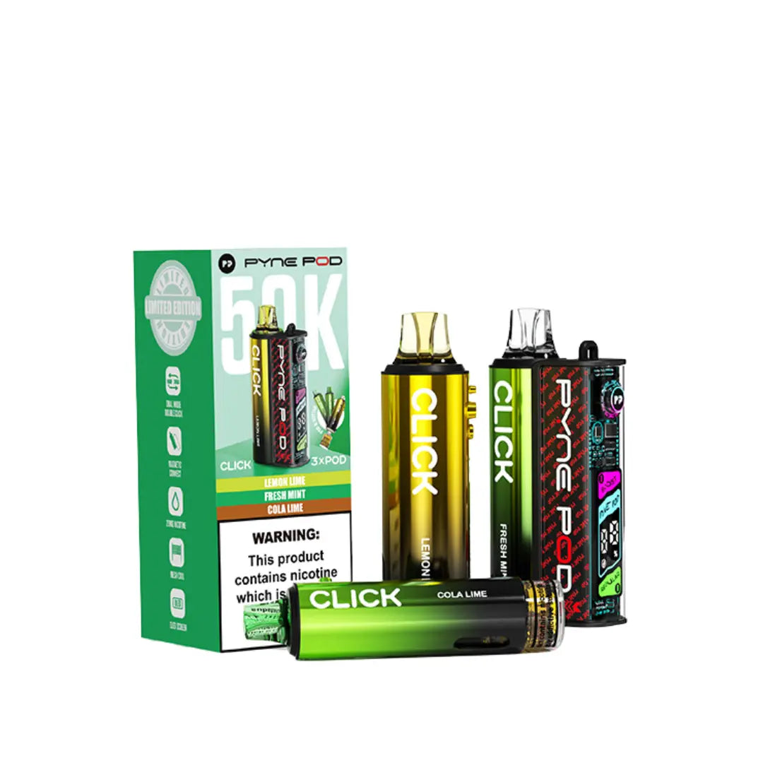 Pyne Pod Click 50K Puffs Prefilled & Reusable Pod Kit