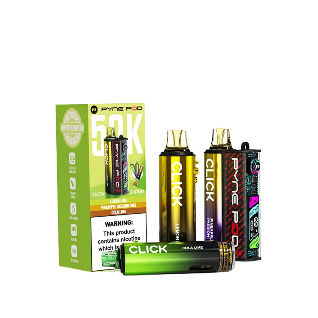 Pyne Pod Click 50K Puffs Prefilled & Reusable Pod Kit