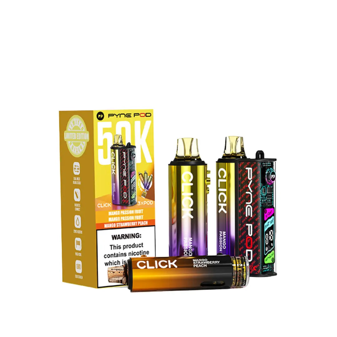 Pyne Pod Click 50K Puffs Prefilled & Reusable Pod Kit