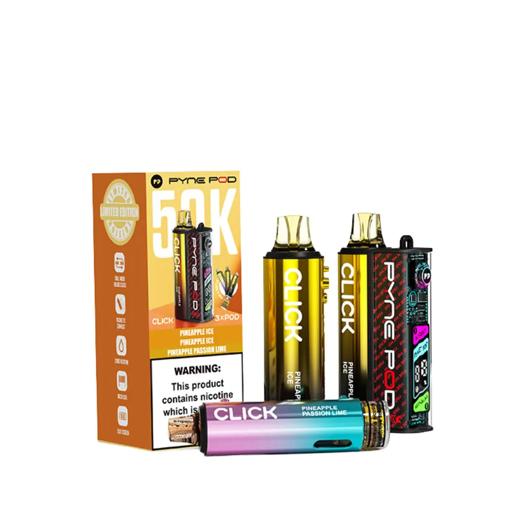 Pyne Pod Click 50K Puffs Prefilled & Reusable Pod Kit
