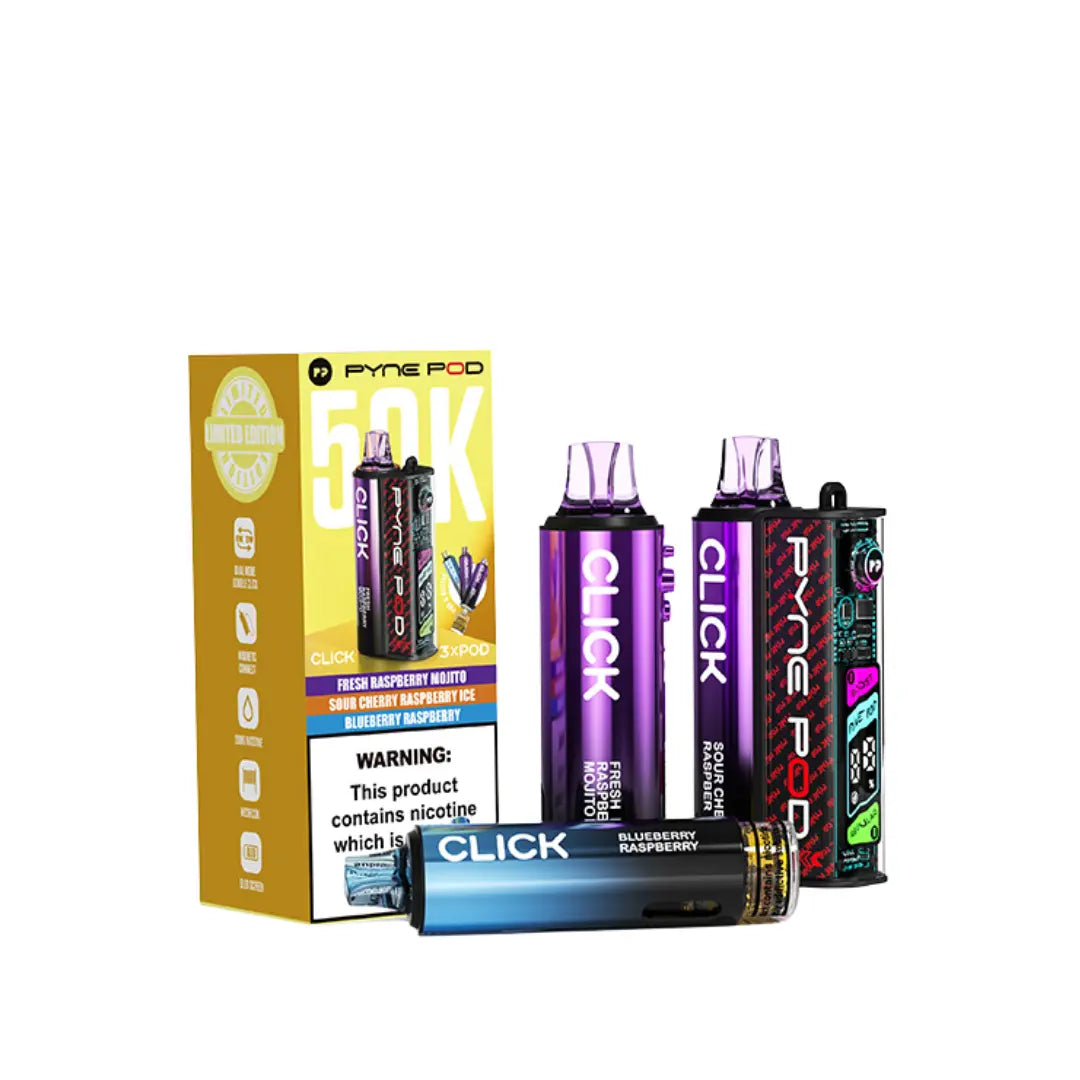 Pyne Pod Click 50K Puffs Prefilled & Reusable Pod Kit