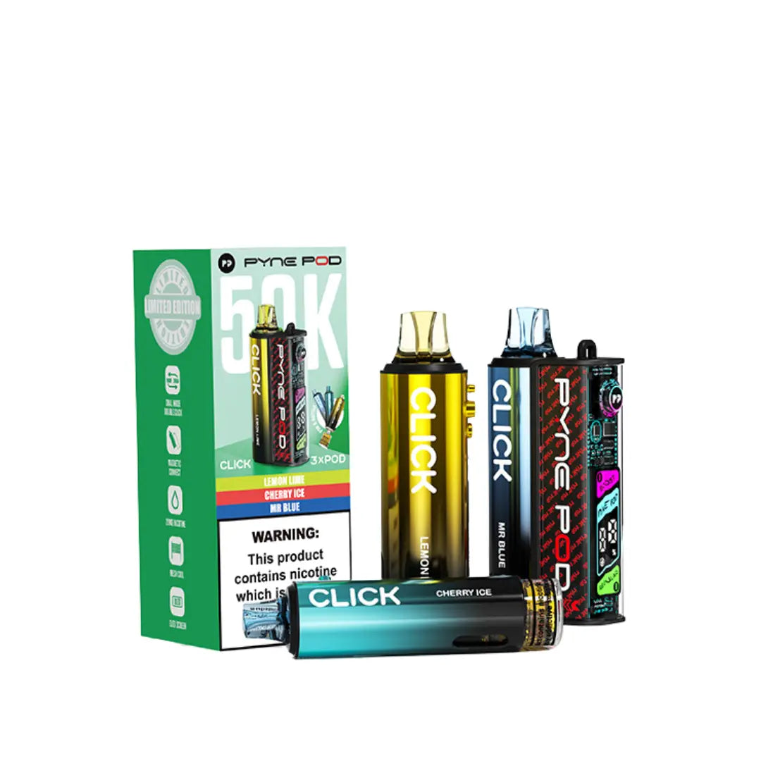Pyne Pod Click 50K Puffs Prefilled & Reusable Pod Kit