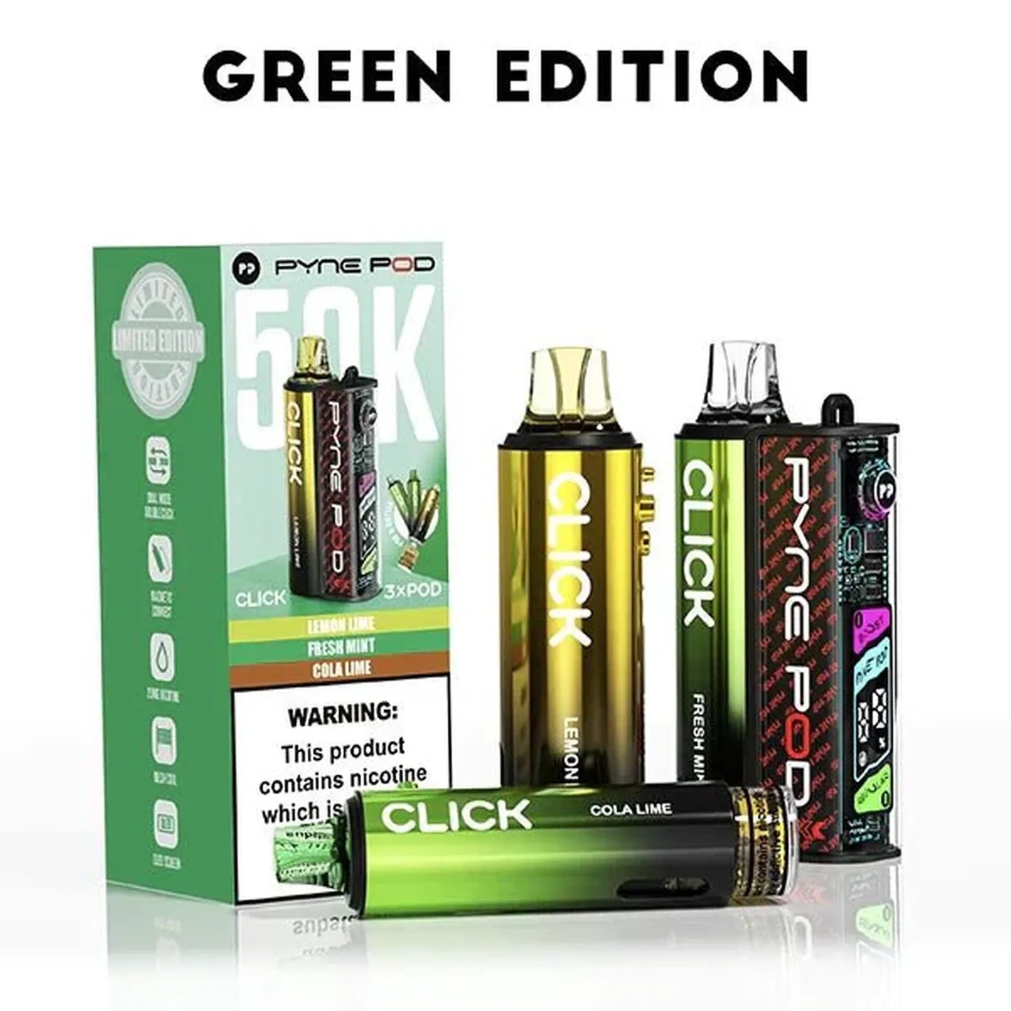 Pyne Pod Click 50k Prefilled Pod Vape Kit - Box of 5