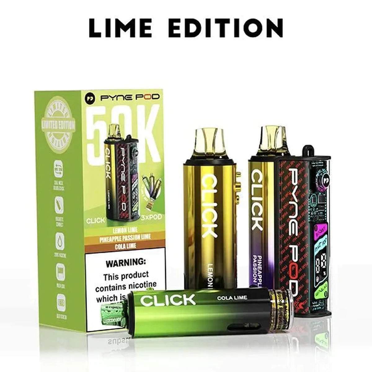 Pyne Pod Click 50k Prefilled Pod Vape Kit - Box of 5