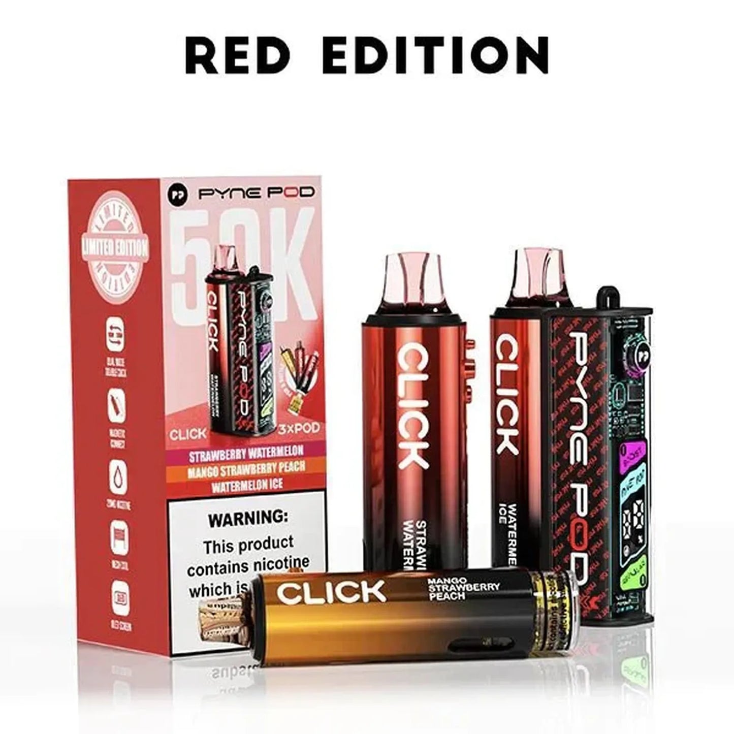Pyne Pod Click 50k Prefilled Pod Vape Kit - Box of 5