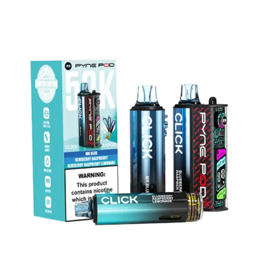 Pyne Pod Click 50K Puffs Prefilled & Reusable Pod Kit