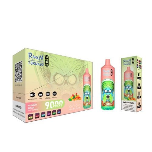 RandM Tornado 9000 Puffs Prefilled Vape Pod Kit - Box of 10