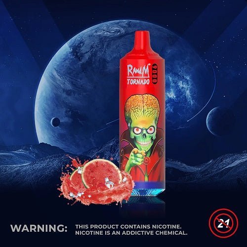 RandM Tornado 9000 Puffs Prefilled Vape Pod Kit - Box of 10