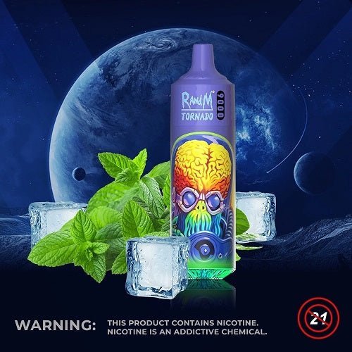 RandM Tornado 9000 Puffs Prefilled Vape Pod Kit - Box of 10