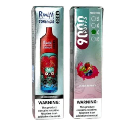 RandM Tornado 9000 Puffs Prefilled Vape Pod Kit - Box of 10