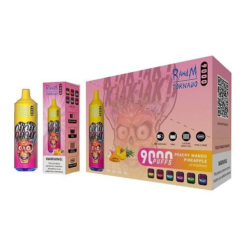 RandM Tornado 9000 Puffs Prefilled Vape Pod Kit - Box of 10