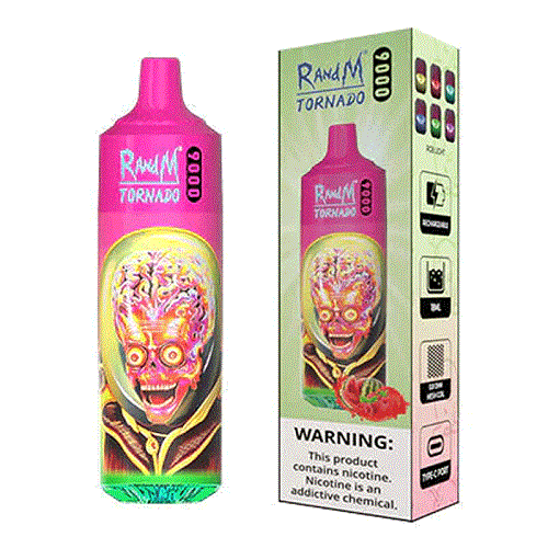 RandM Tornado 9000 Puffs Prefilled Vape Pod Kit - Box of 10