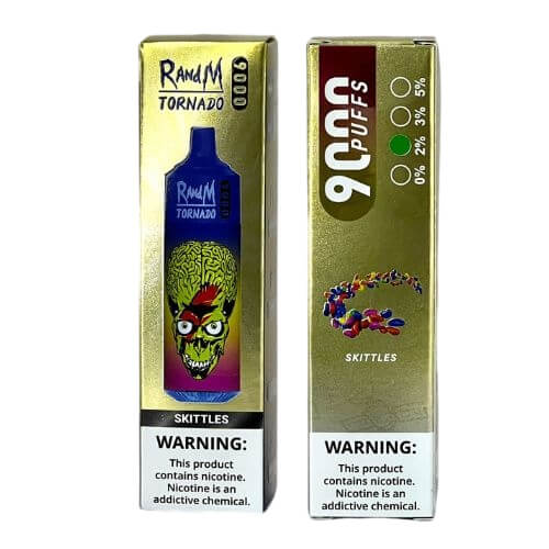 RandM Tornado 9000 Puffs Prefilled Vape Pod Kit - Box of 10