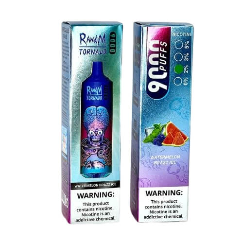 RandM Tornado 9000 Puffs Prefilled Vape Pod Kit - Box of 10