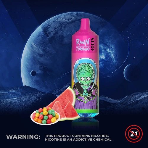 RandM Tornado 9000 Puffs Prefilled Vape Pod Kit - Box of 10