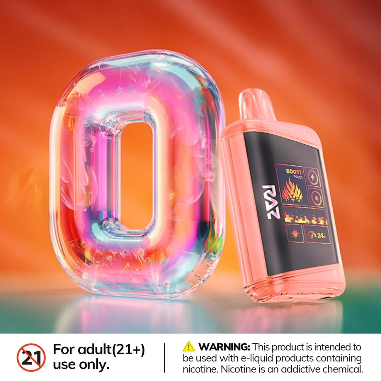 RAZ LTX Zero 25K Puffs Disposable Vape | 0% Nic