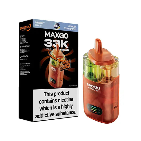 RELX MAXGO Combo 33K Prefilled & Reusable Pod Kit