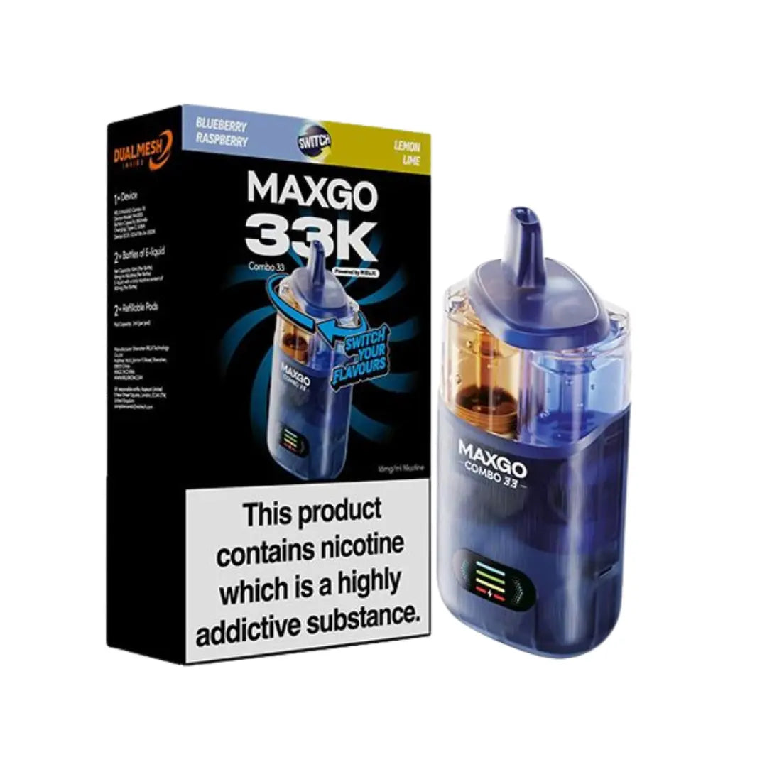 RELX MAXGO Combo 33K Prefilled & Reusable Pod Kit