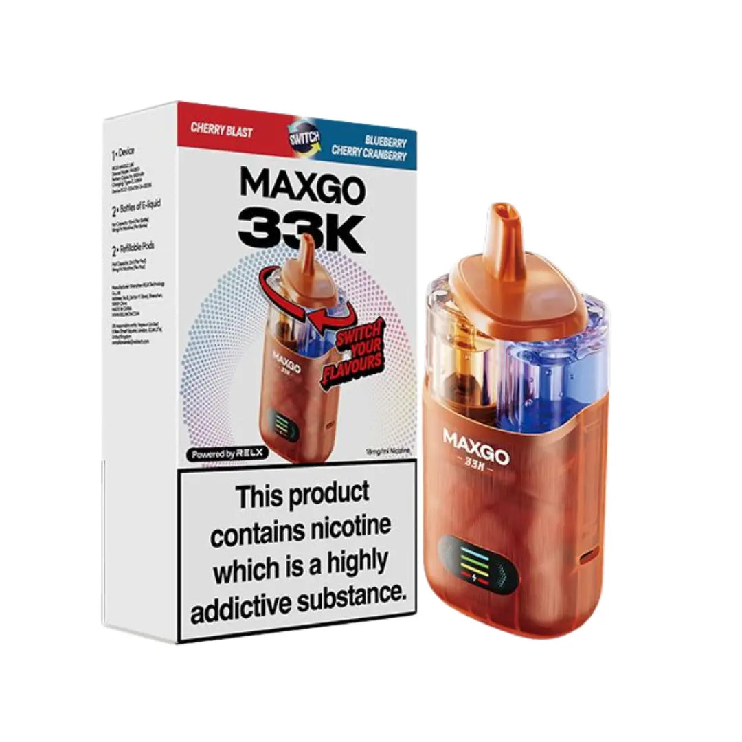 RELX MAXGO Combo 33K Prefilled & Reusable Pod Kit