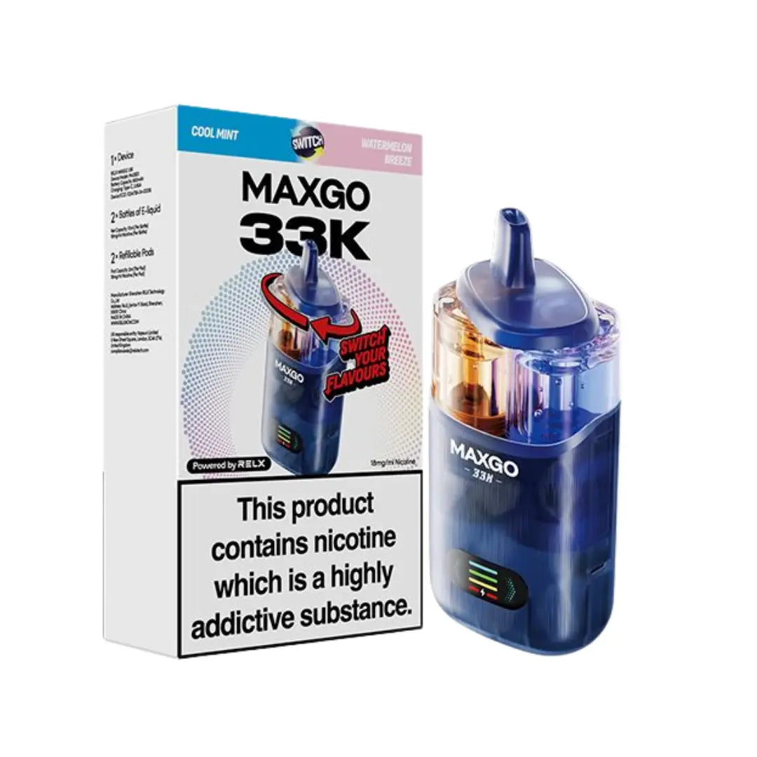 RELX MAXGO Combo 33K Prefilled & Reusable Pod Kit