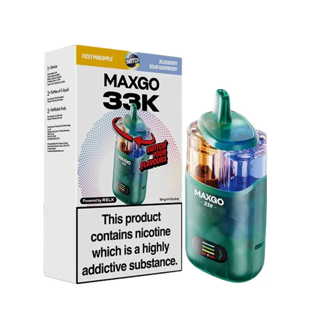 RELX MAXGO Combo 33K Prefilled & Reusable Pod Kit