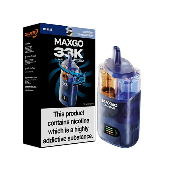 RELX MAXGO Combo 33K Prefilled & Reusable Pod Kit