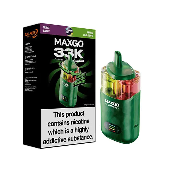 RELX MAXGO Combo 33K Prefilled & Reusable Pod Kit