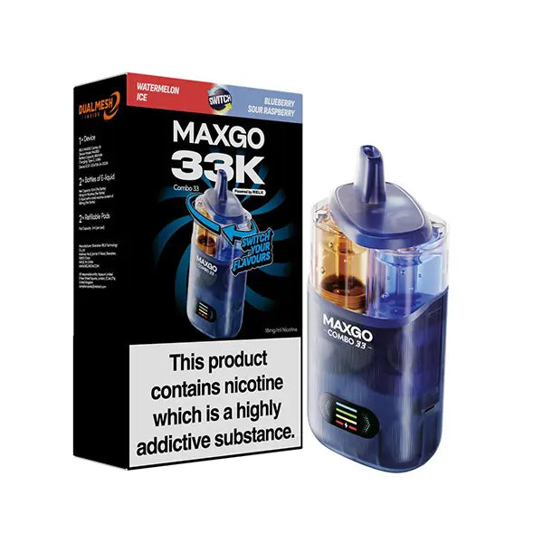 RELX MAXGO Combo 33K Prefilled & Reusable Pod Kit