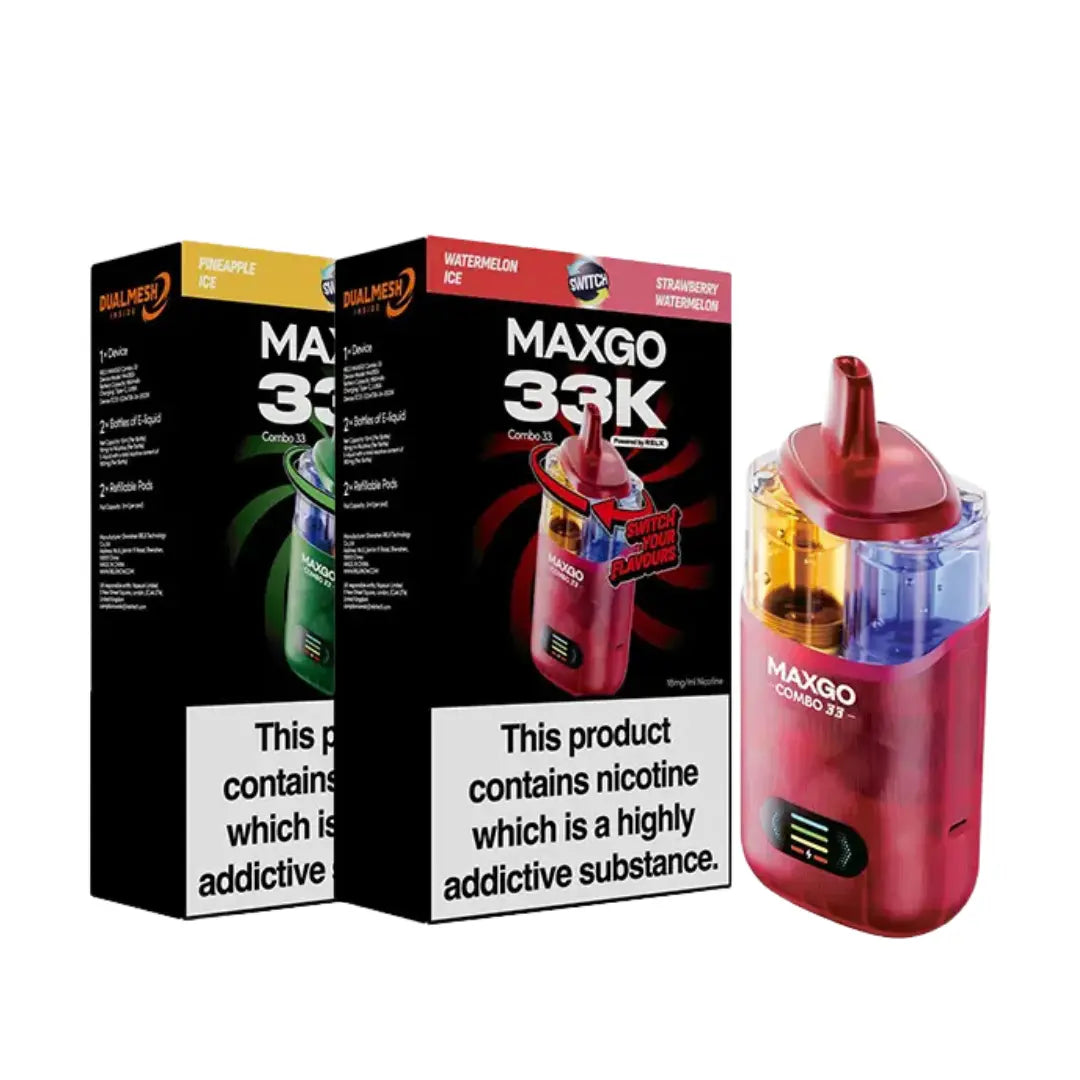 RELX MAXGO Combo 33K Prefilled & Reusable Pod Kit