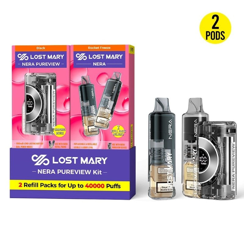 Lost Mary Nera Pureview 40K Disposable Vape Kit 24ml 5%