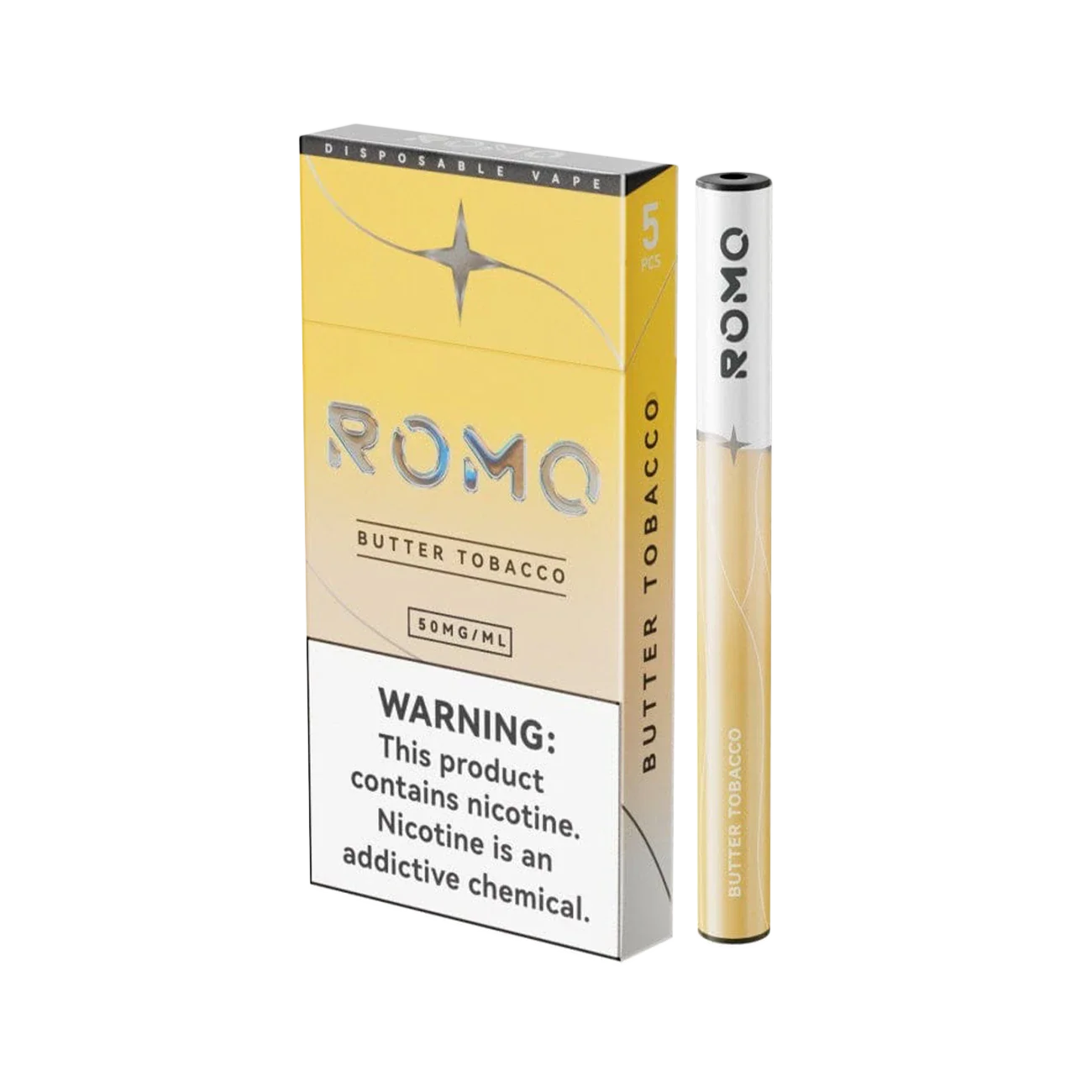 Romo 200 Puffs Disposable Vape 5PK