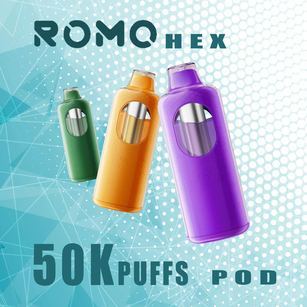 Romo Hex 50K Puffs Pod Einweg-E-Zigarette