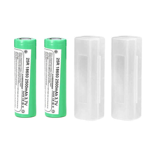 SAMSUNG 25R - Packung mit 2 Akkus 18650 2500 mAh 