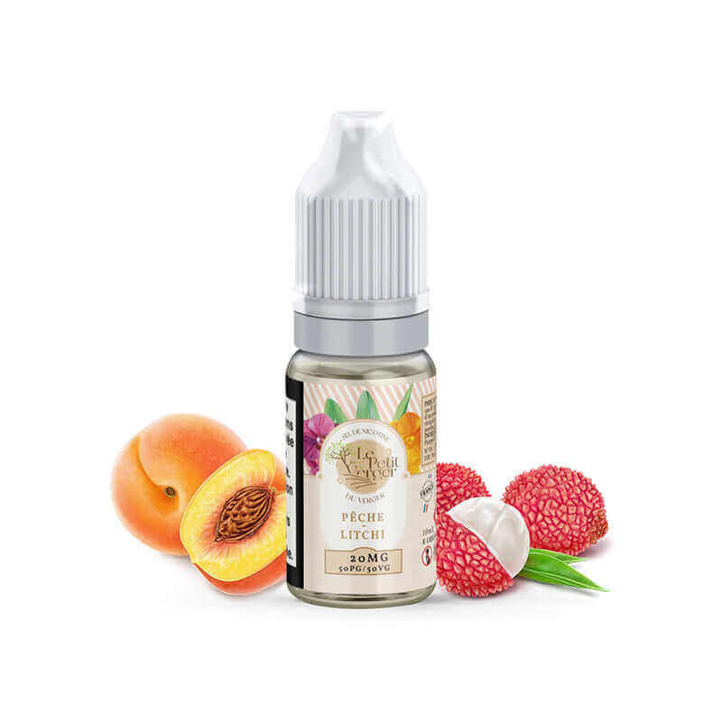 SAVOUREA Le Petit Verger Pêche Litchi – E-Liquid 10 ml