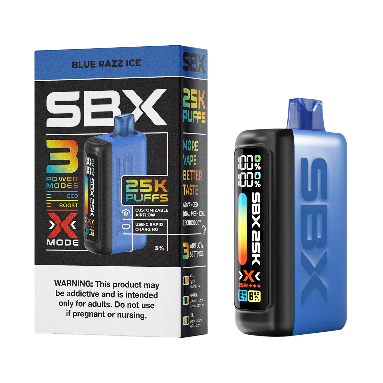 SBX 25K Puffs Einweg-E-Zigarette