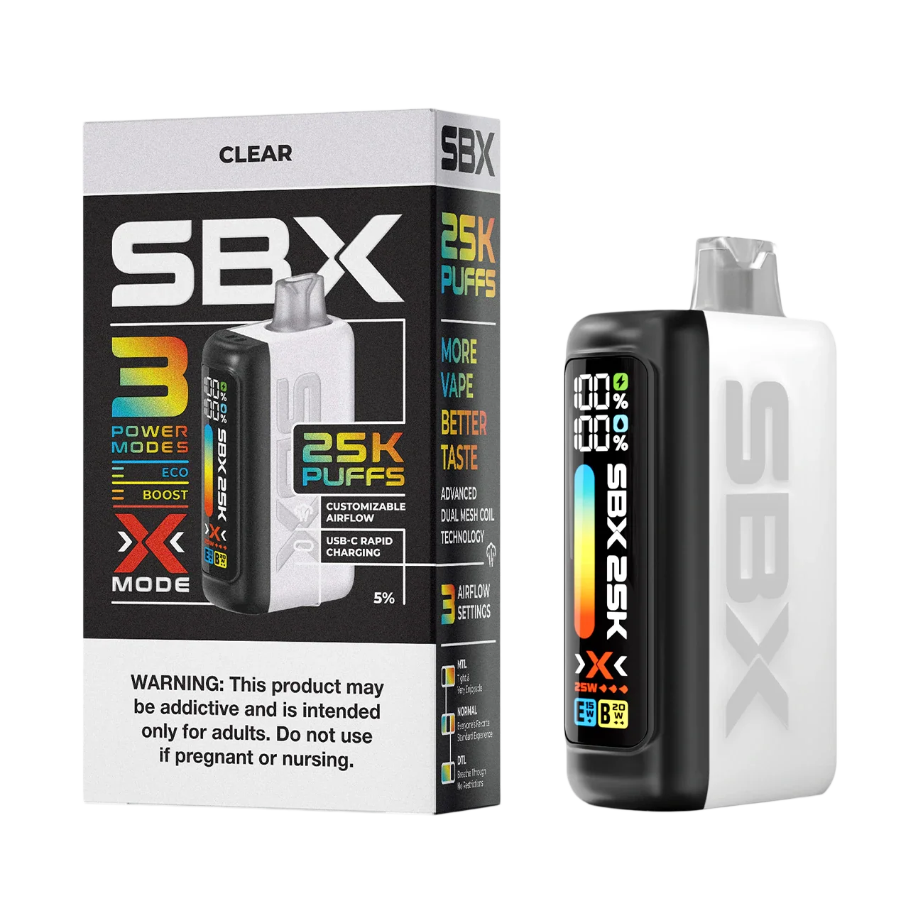 SBX 25K Puffs Disposable Vape