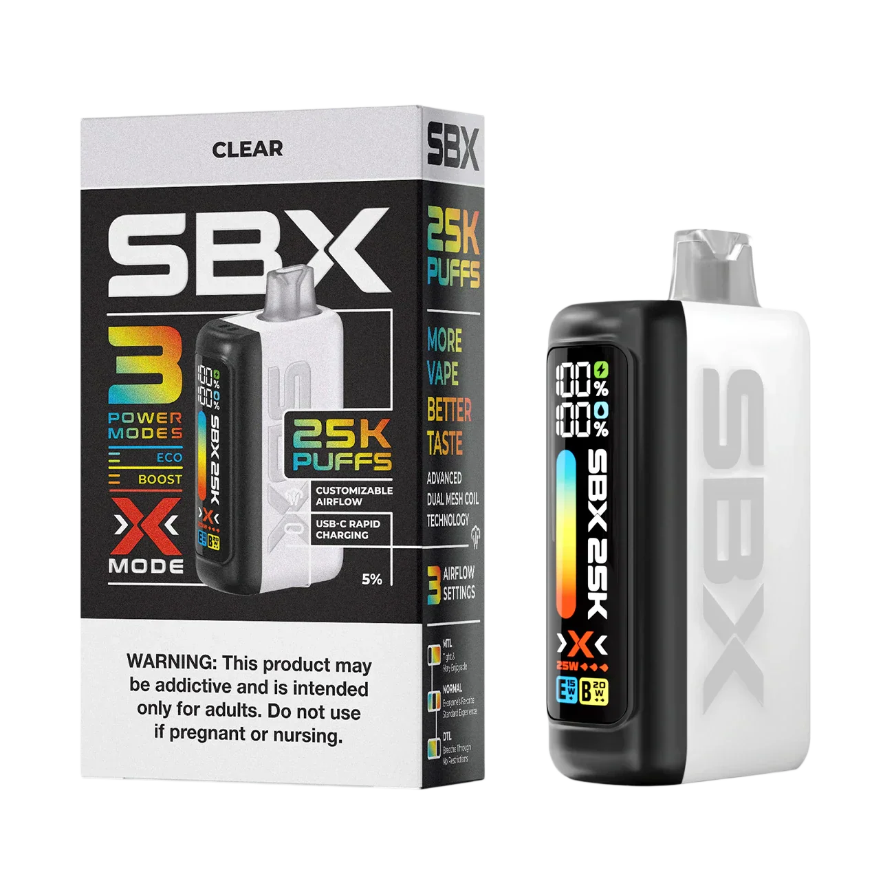 SBX 25K Puffs Einweg-E-Zigarette