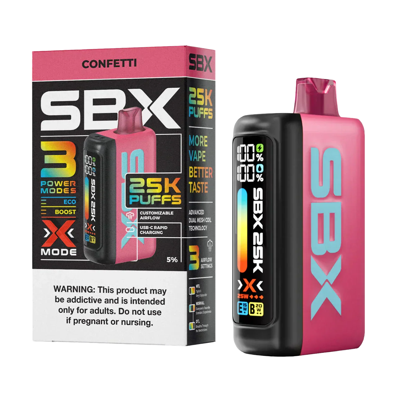 SBX 25K Puffs Einweg-E-Zigarette
