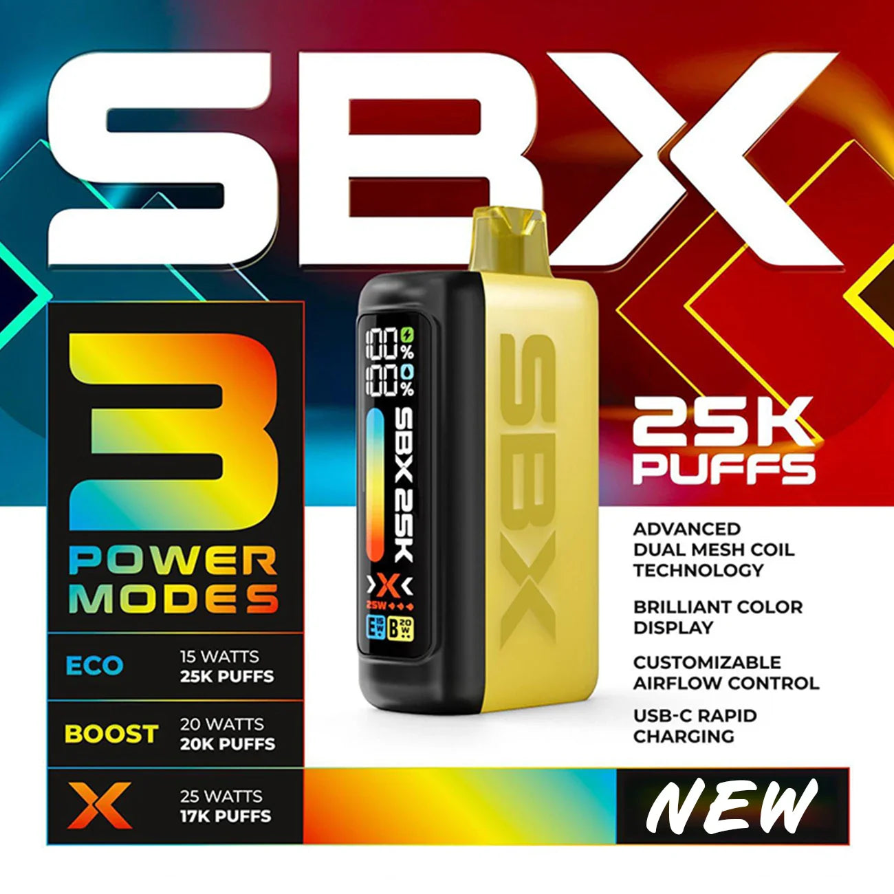 SBX 25K Puffs Disposable Vape
