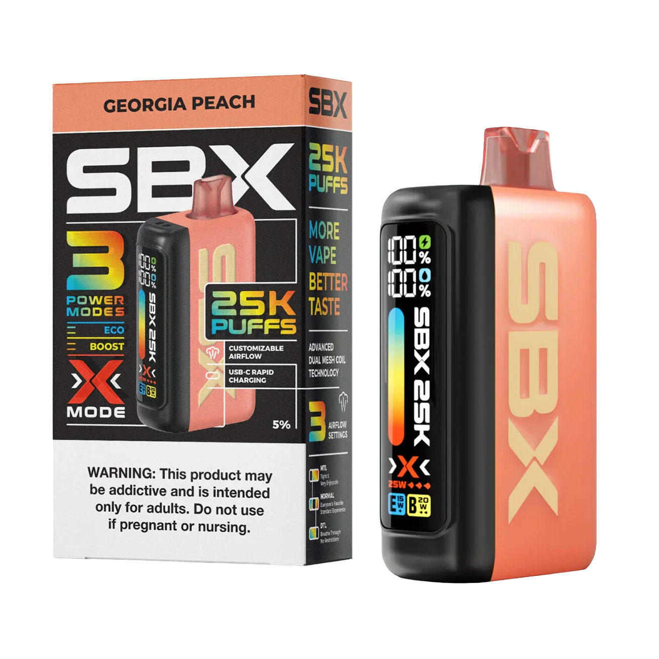SBX 25K Puffs Einweg-E-Zigarette