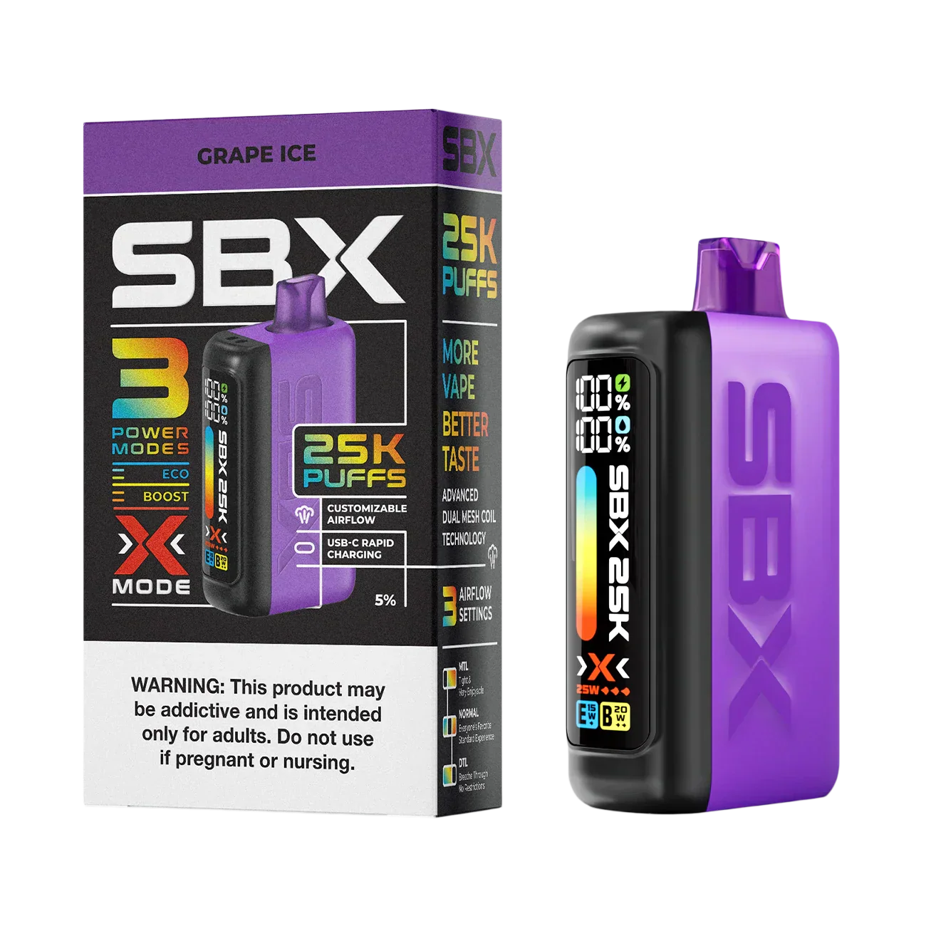 SBX 25K Puffs Einweg-E-Zigarette