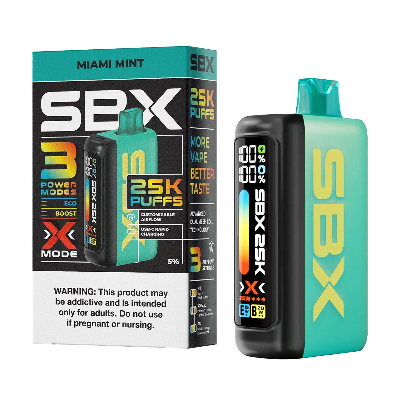 SBX 25K Puffs Disposable Vape