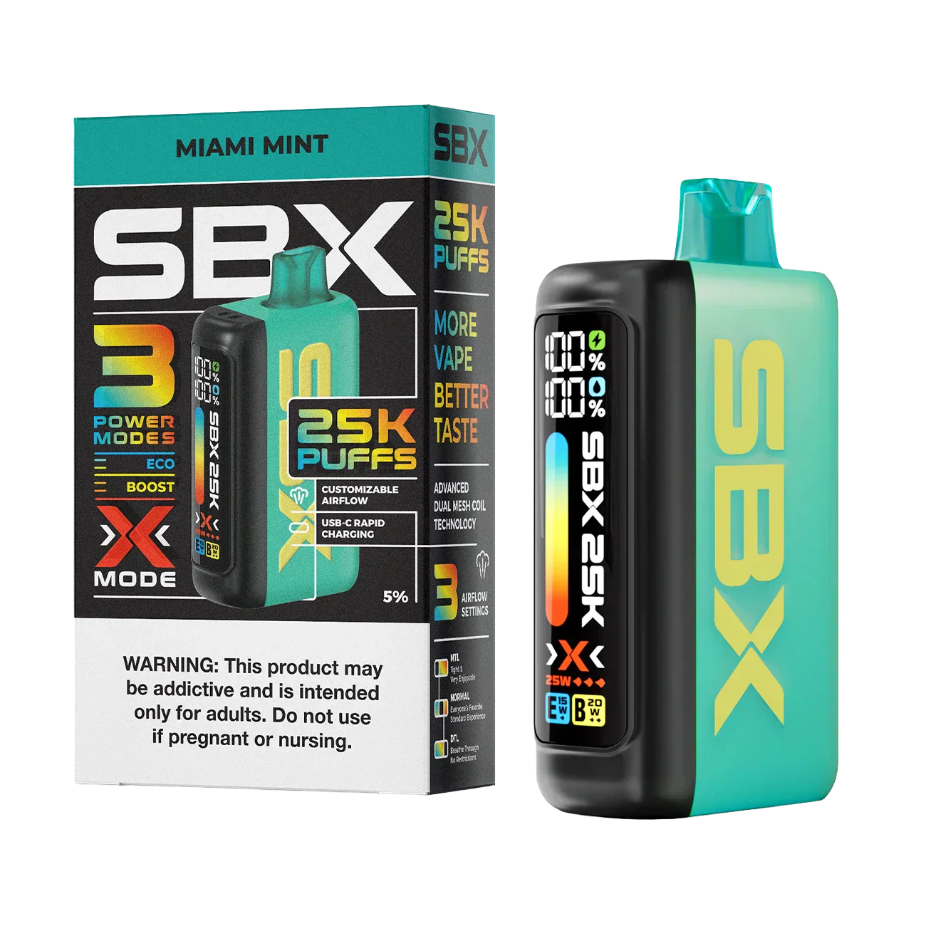SBX 25K Puffs Einweg-E-Zigarette